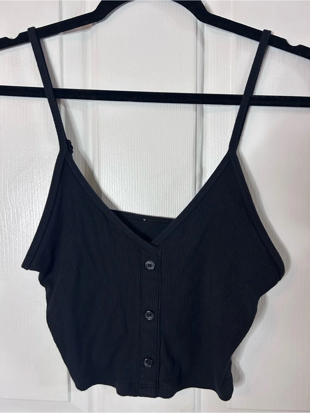 ALO Yoga Ribbed Delicate Lounge Tank- Black/ Size X-Small